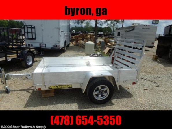 2023 Aluma 638 SR aluminum trailer atv utv motor cycle lawn mower available in Byron, GA