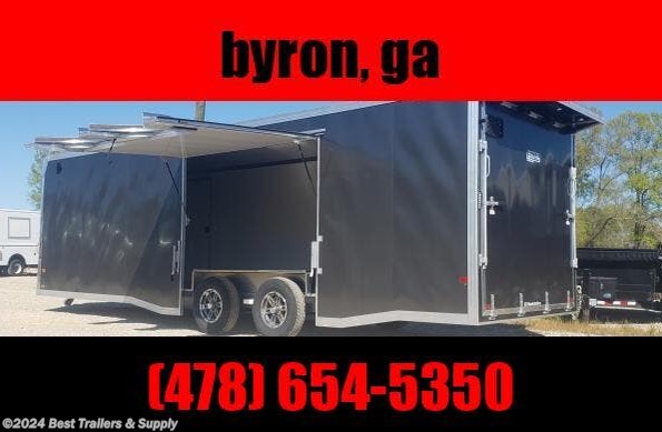 2023 E-Z Hauler 8.5x28 spread axle trailer wramp door Elite Ecsape available in Byron, GA