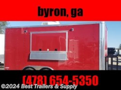 2022 Freedom Trailers 8.5x16 Red concession trailer w hood