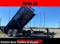 2022 Down 2 Earth 7x16 24 high side 14k dump trailer  w bobcat ramps