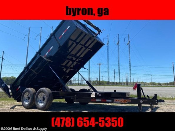 2022 Down 2 Earth 7x16 24 high side 14k dump trailer  w bobcat ramps available in Byron, GA