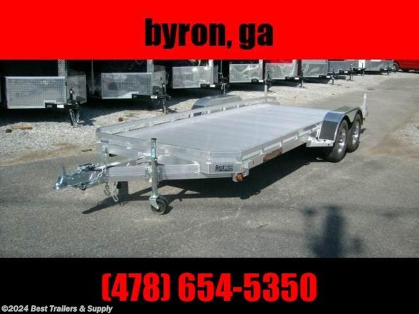 2024 Aluma 7818 18 ft carhauler aluminum trailer atv utv motor cyc available in Byron, GA