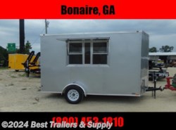 2022 Empire Cargo 6x12 silver frost enclosed concession trailer with
