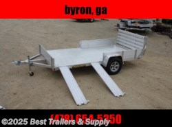 2023 Aluma 8112 BT SR side load aluminum trailer atv utv motor cyc