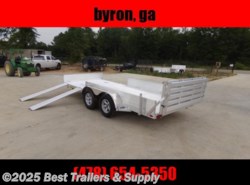 2023 Aluma 8116 BT SR 16ft side load aluminum trailer atv utv