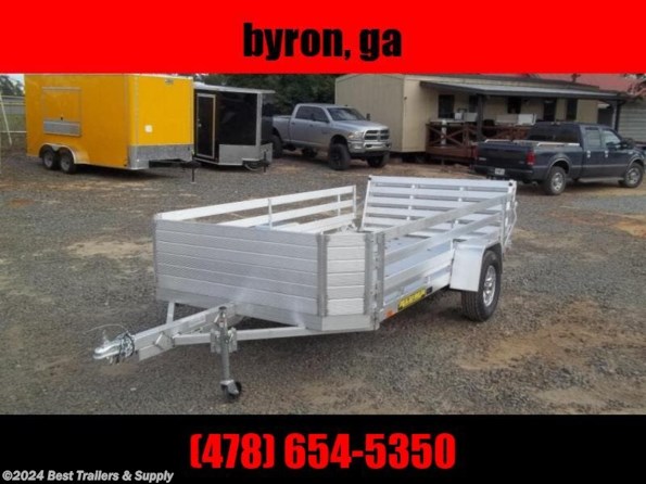2023 Aluma 7712H BT SR single axle trailer mag wheels available in Byron, GA