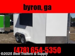 2022 Covered Wagon 7X14 White Finished Interior Electrical AC concess