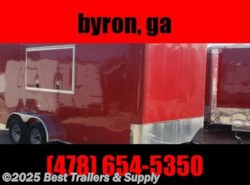 2022 Freedom Trailers 7X16 RED concession trailer vending
