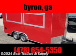 2022 Covered Wagon 8x16 Concession 2 window vending trailer