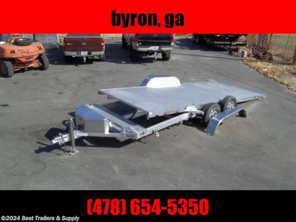2023 Aluma 8218 Tilt power car hauler trailer aluminum available in Byron, GA