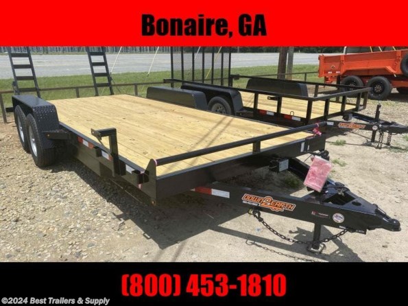 2022 Down 2 Earth 82x18 10k equipment bobcat landscape trailer available in Byron, GA