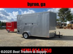 2022 Empire Cargo 6x12 Silver enclosed concession trailer w vending