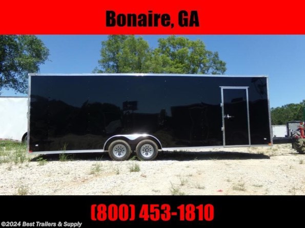 2022 Elite Trailers 8.5x26 black Enclosed cargo Carhauler trailer extr available in Byron, GA