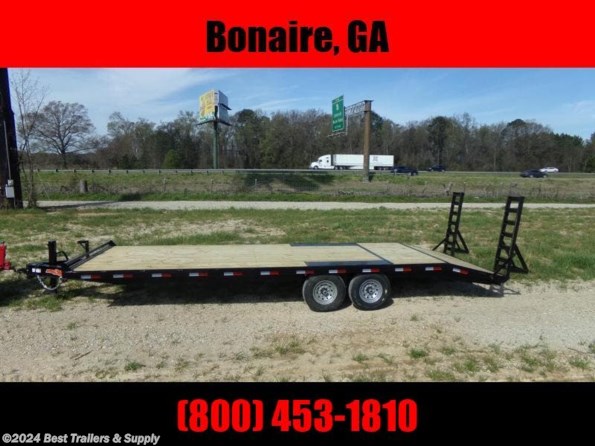 2022 Down 2 Earth 102 x 26-14k deck over equipment trailer flatbed available in Byron, GA