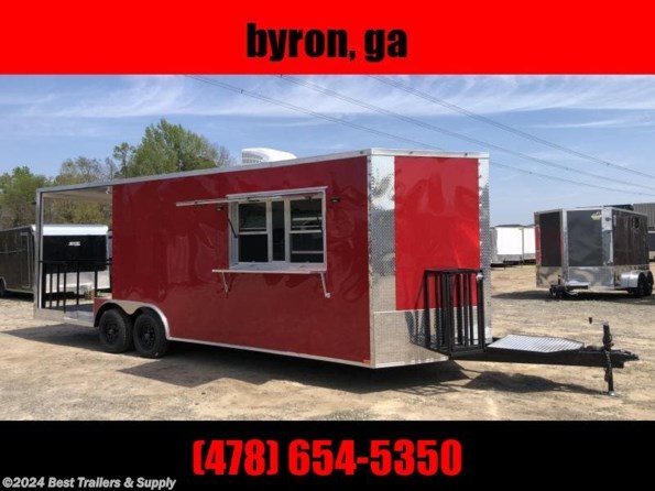 2022 Empire Cargo 8.5x24 Concession 16' box 8' Porch trailer available in Byron, GA