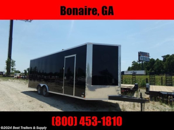2022 Elite Trailers 8.5x24 10k black Enclosed cargo Carhauler trailer available in Byron, GA