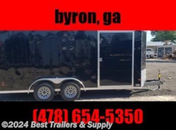 2023 Covered Wagon 7 x 16 black covered wagon trailer enclosed