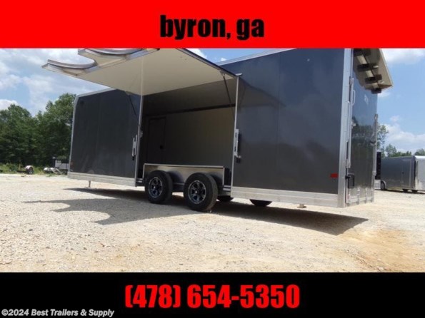 2022 Mission Trailers 8.5x24 spread axle ramp door Elite Ecsape door available in Byron, GA