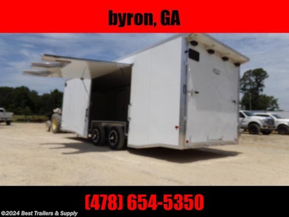 2023 Mission Trailers enclosed ultimate escape door carhauler trailer available in Byron, GA
