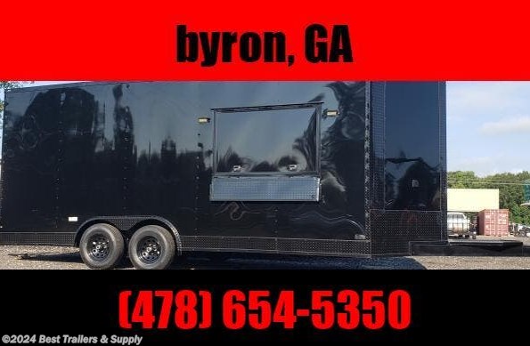 2023 Empire Cargo 8x20 Blackout Concession trailer enclosed 3x6 Wind available in Byron, GA