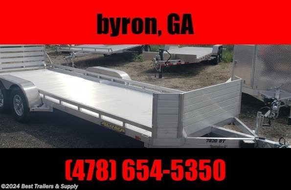 2024 Aluma 7820 20 ft carhauler aluminum trailer atv utv motor cyc available in Byron, GA