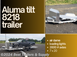 2024 Aluma 8218 Tilt anniversary car hauler trailer aluminum