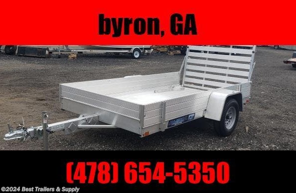 2024 Aluma 6310 es 63x10ft aluminum trailer atv utv motor cycle available in Byron, GA
