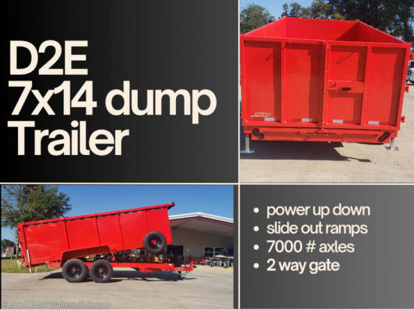 2023 Down 2 Earth 7x16 48 high side 14k equipment dump trailer available in Byron, GA