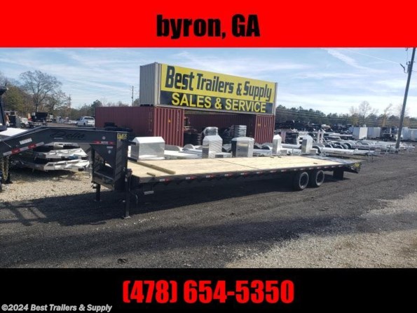 2024 Delta 40 ft gooseneck deckover mega ramp work trailer available in Byron, GA