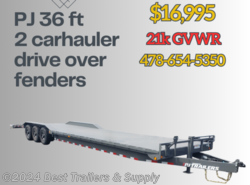 2023 PJ Trailers Carhauler 36ft 2 car hauler trailer wide body drive over fen