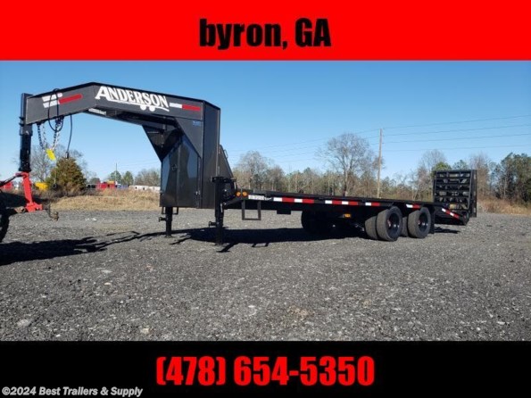 2024 Anderson 25 ft gooseneck trailer deckover farm trailer w me available in Byron, GA