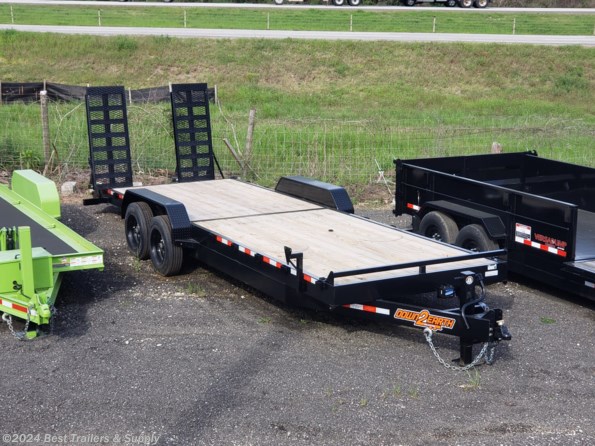 2024 Down 2 Earth 82x24 16k Wood Deck 7x24 equipment atv trailer available in Byron, GA