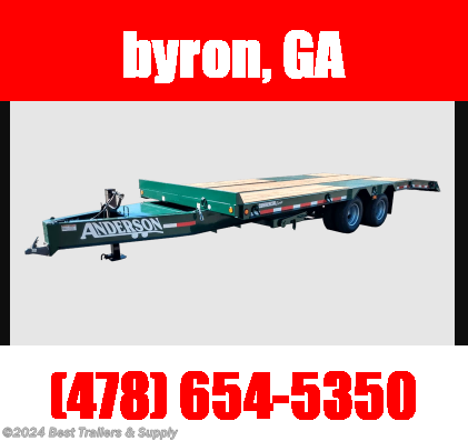 2024 Anderson deckover trailer flatbed tilt commercial series available in Byron, GA