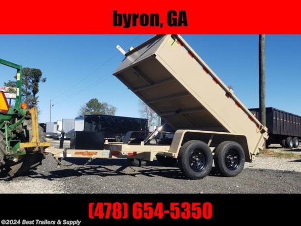 2024 Down 2 Earth 6x10 desert sand 7k small dump trailer landscape available in Byron, GA