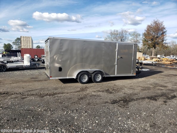 2024 Covered Wagon 7x18 ta pewter enclosed trailer available in Byron, GA