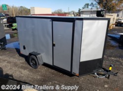 2024 Covered Wagon 6x12 enclosed TRAILER SILVER BLACKOUT