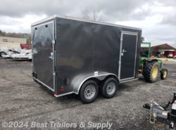 2024 Nationcraft 7X12 grey enclosed cargo trailer w ramp