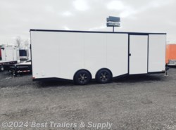 2024 Covered Wagon 8.5x24 silver BLACKOUT trailer spread axle auto ha