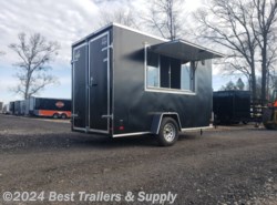 2024 Covered Wagon 6x12 7ft Interior Black concession trailer w Glass