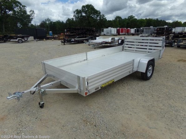 2024 Aluma 8114 BT SRside load aluminum trailer atv utv motor cycl available in Byron, GA