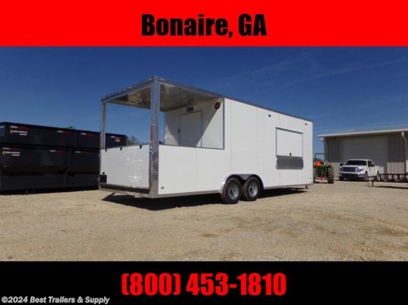 2024 Elite Trailers 8.5 x 24 bbq porch smoker trailer w concession win available in Byron, GA