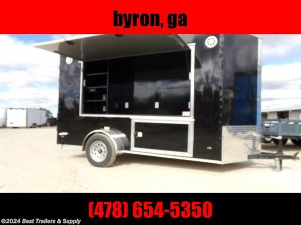 2024 Freedom Trailers 6x12 tailgate trailer GA black available in Byron, GA