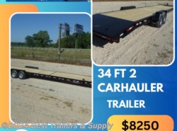 2024 Down 2 Earth 82x34 2 Car Hauler I beam trailer wood floor equip