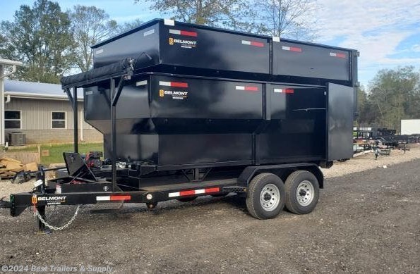 2024 Belmont roll off dump trailer pkg w cans dumpster available in Byron, GA
