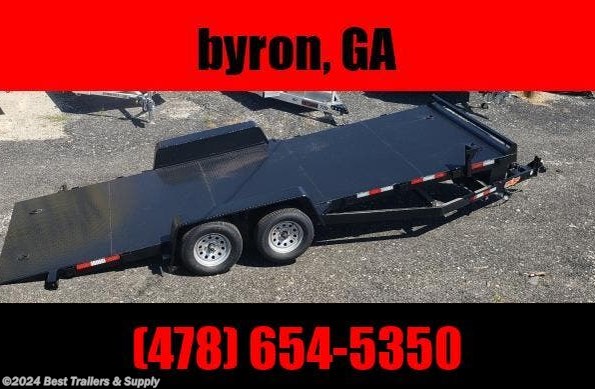 2024 Down 2 Earth 7k power Tilt carhauler trailer available in Byron, GA