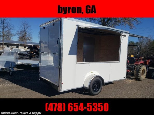 2024 Empire Cargo 6x12 7 interior vending trailer w concesison Glass available in Byron, GA