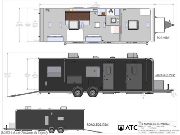 2024 ATC Trailers office comand center trailer available in Byron, GA