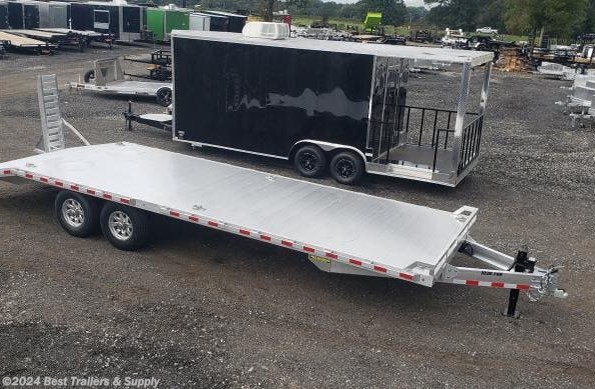 2024 Aluma 1026 SUPER h 14K 102x26 aluminum flatbed trailer atv ut available in Byron, GA