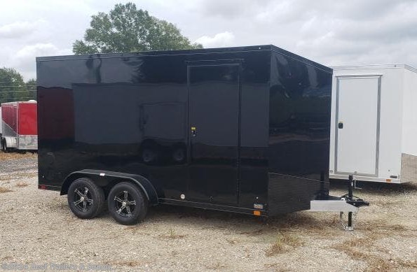 2023 ATC Trailers 7 X 14 ALL aluminum black black cargo motorcycle t available in Byron, GA
