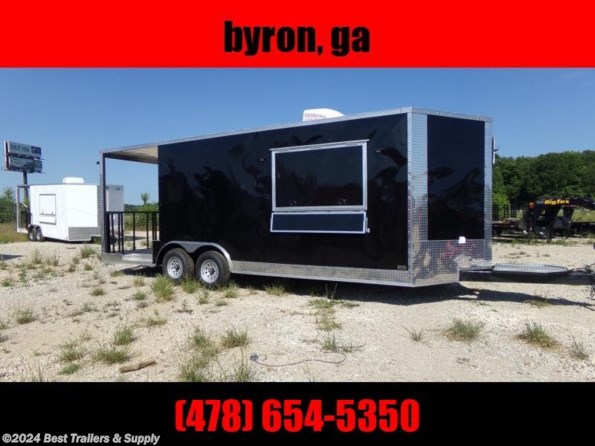 2022 Empire Cargo 8x22 Concession trailer 16 and 6 porch w sinks ins available in Byron, GA